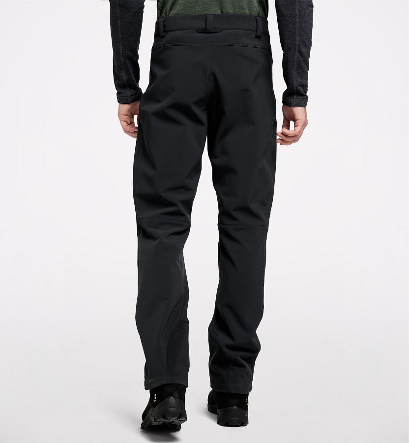 Haglöfs Mens Clay Softshell Pants Black New Zealand 71402HLYM